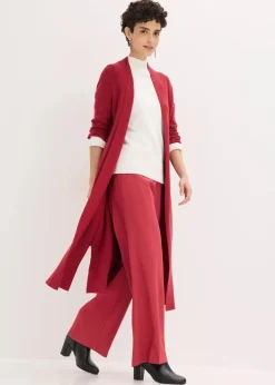 Longstrickjacke mit Viskose