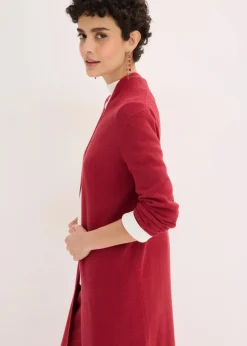 Longstrickjacke mit Viskose