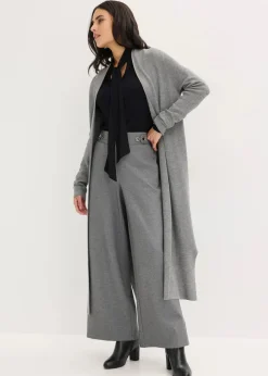 Longstrickjacke mit Viskose