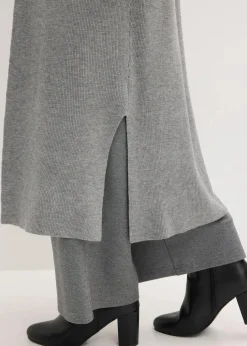 Longstrickjacke mit Viskose