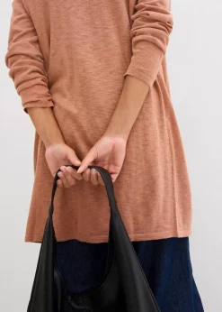 Longstrickjacke, offen