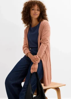 Longstrickjacke, offen