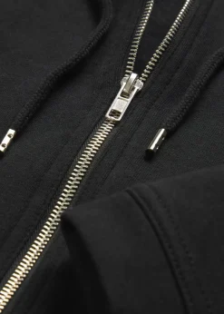 Long-Sweatjacke mit Reißverschlusstaschen