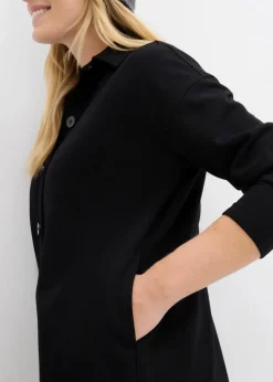 Long-Sweatjacke mit Taschen