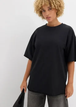 Long-Sweatshirt aus reiner Baumwolle