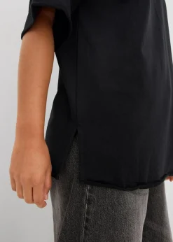 Long-Sweatshirt aus reiner Baumwolle