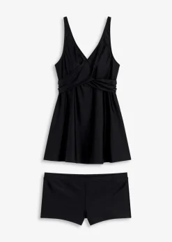 Long-Tankini (2-tlg.Set) mit V-Ausschnitt