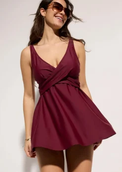 Long-Tankini (2-tlg.Set) mit V-Ausschnitt