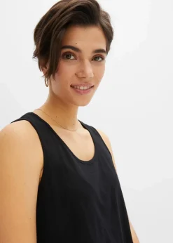 Long-Top aus Bio-Baumwolle