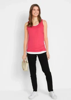 Long-Top aus reiner Baumwolle (5er Pack)