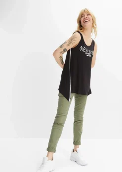 Long-Top aus softer Viskose