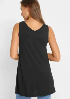 Long-Top aus Viskose-Mix