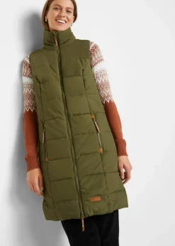 Longweste mit Stehkragen