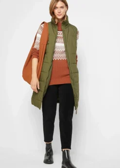 Longweste mit Stehkragen