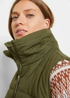 Longweste mit Stehkragen