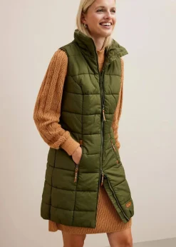 Longweste mit Stehkragen