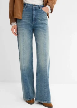 Loose Straight-Jeans High Waist, Low Stretch