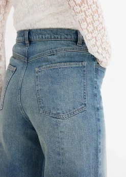 Loose Straight-Jeans High Waist, Low Stretch