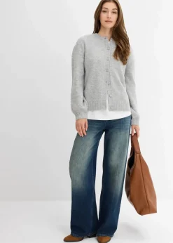 Loose Straight-Jeans High Waist, Low Stretch