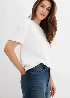 Loose Straight-Jeans High Waist, Low Stretch