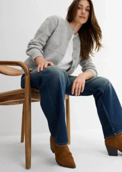 Loose Straight-Jeans High Waist, Low Stretch