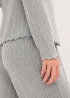 Loungewear Hausanzug aus weichem Pointelle-Jersey