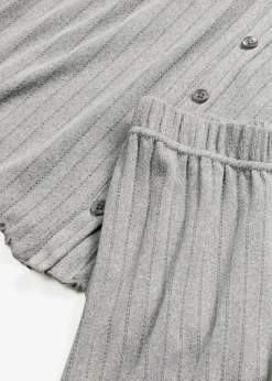Loungewear Hausanzug aus weichem Pointelle-Jersey