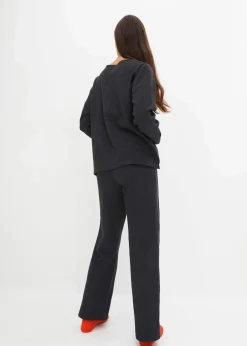 Loungewear Hausanzug aus griffigem Strukturjersey