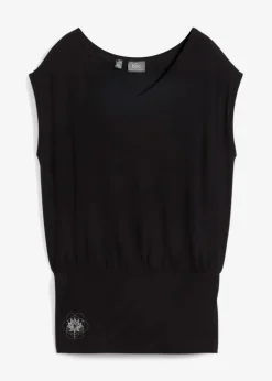 Loungewear-Shirt mit weitem Bund