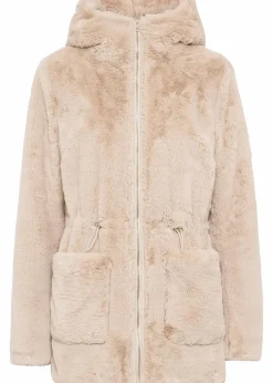 Lässige Fellimitat-Jacke