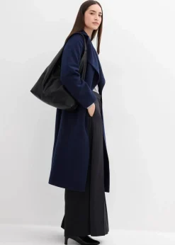 Mantel aus Wollimitat