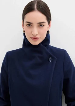 Mantel aus Wollimitat