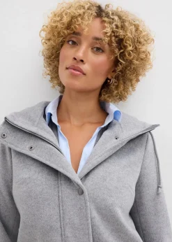 Mantel aus Wollimitat, Maxi-Länge