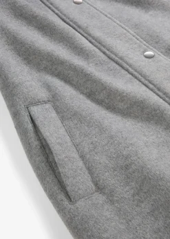 Mantel aus Wollimitat, Maxi-Länge
