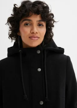 Mantel aus Wollimitat, Maxi-Länge