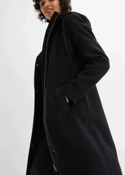 Mantel aus Wollimitat, Maxi-Länge