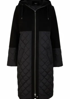 Mantel in Materialmix