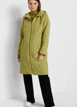 Mantel in Materialmix