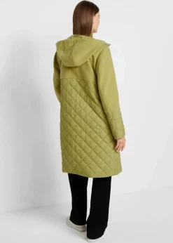 Mantel in Materialmix