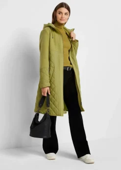 Mantel in Materialmix