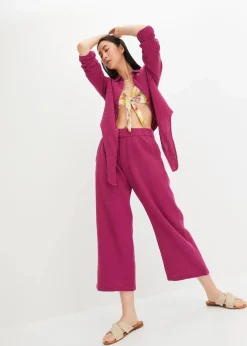 Marlenehose aus Baumwoll-Musselin