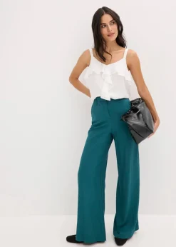 Marlenehose aus fließender Viskose