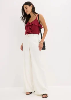 Marlenehose aus fließender Viskose