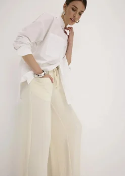 Marlenehose aus leichtem Crêpe