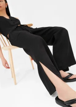 Marlenehose aus Leinen