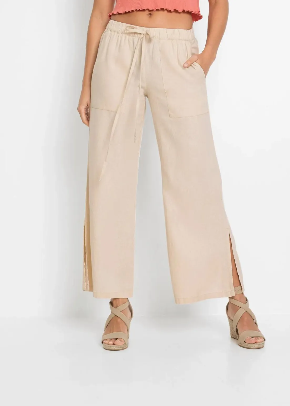 Marlenehose aus Leinen