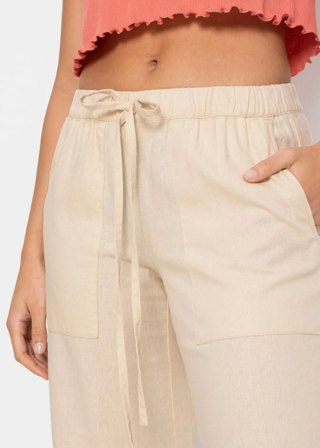 Marlenehose aus Leinen