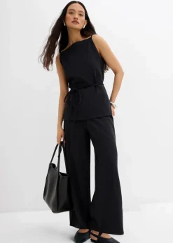 Marlenehose aus Piqué