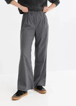 Marlene-Hose in Wolloptik