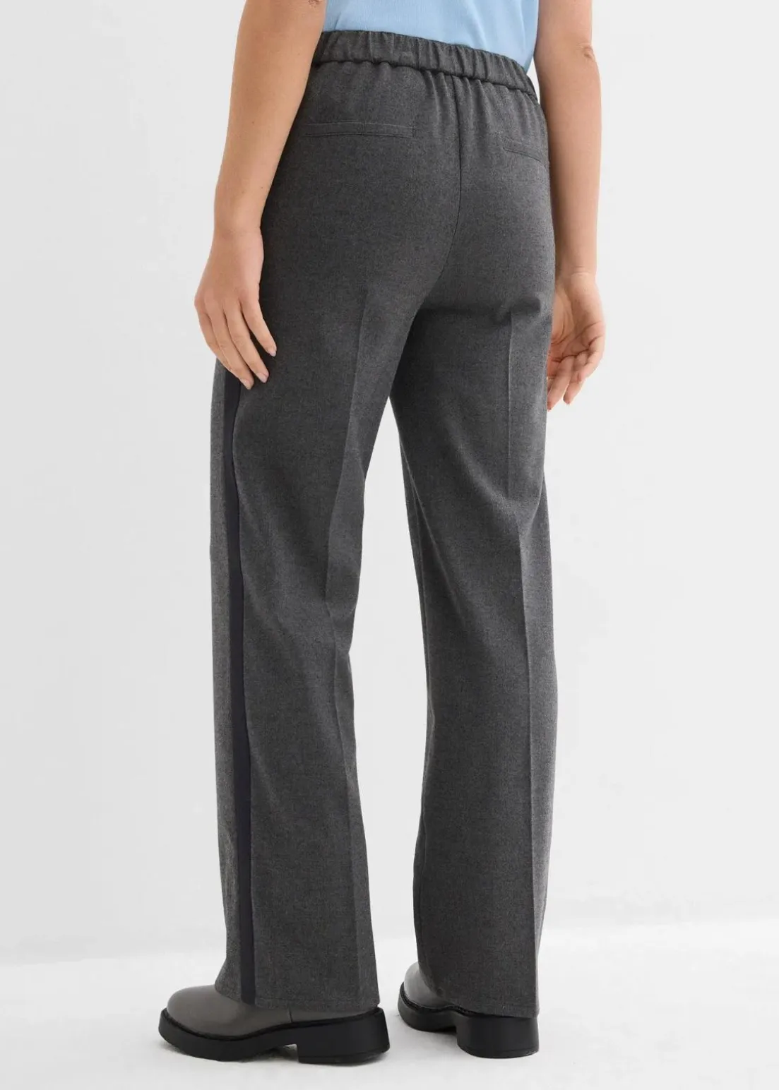 Marlenehose in Wolloptik